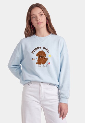 Sweat-shirt MYMO en bleu : devant