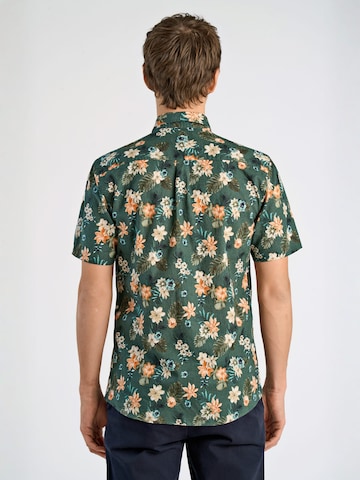 Coupe regular Chemise Lindbergh en vert