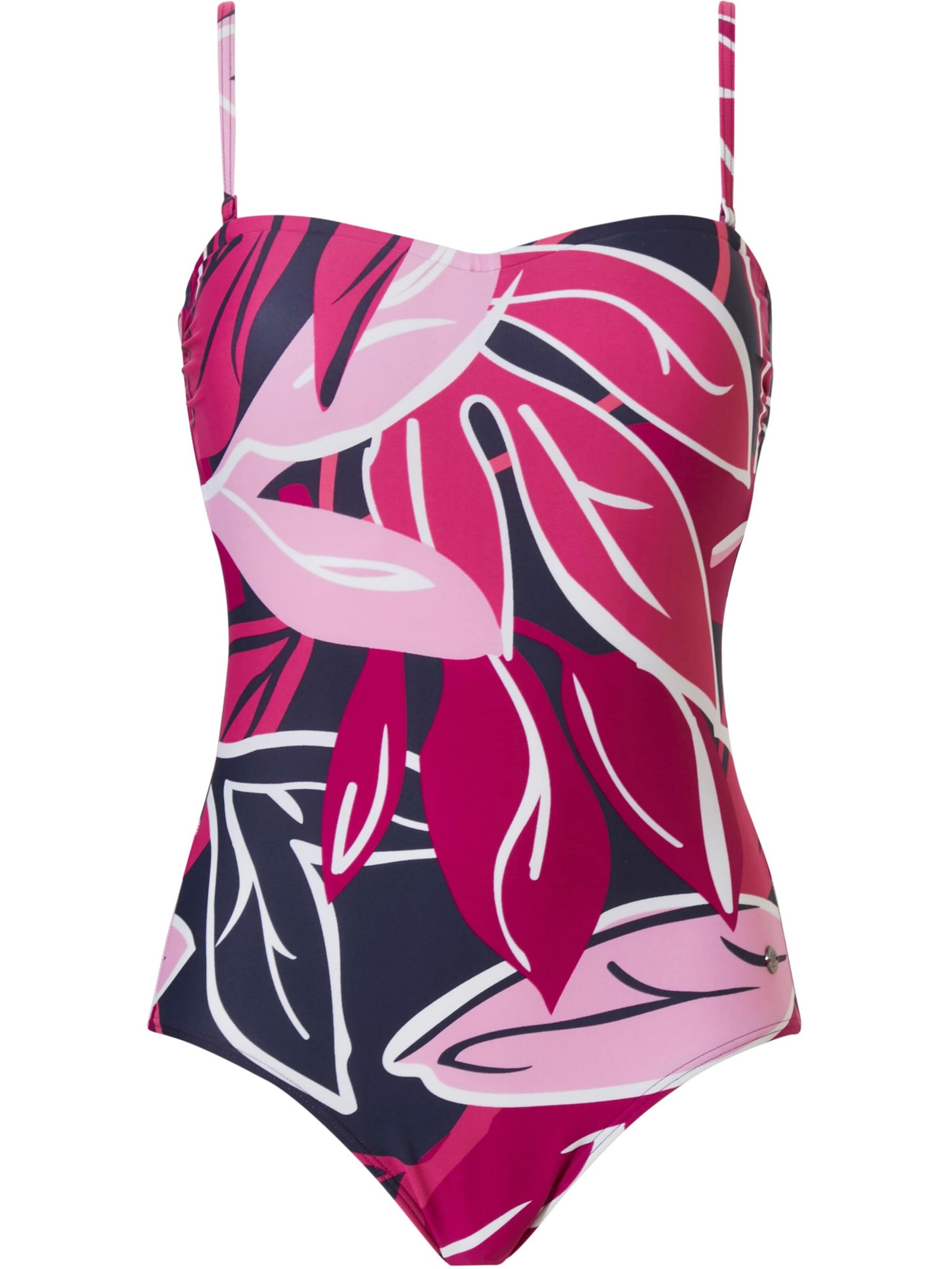 Pastunette Bandeau Shaping-badpak in Roze: voorkant