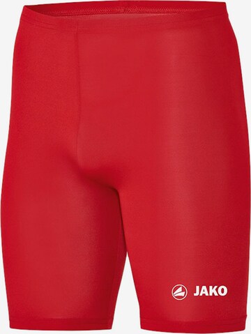 Skinny Pantalon de sport JAKO en rouge : devant