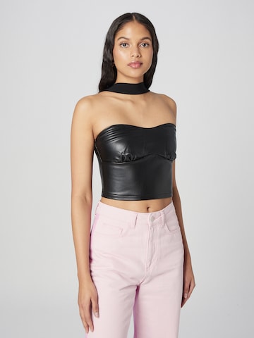 ABOUT YOU x Emili Sindlev Top 'Soraya' in Black: front