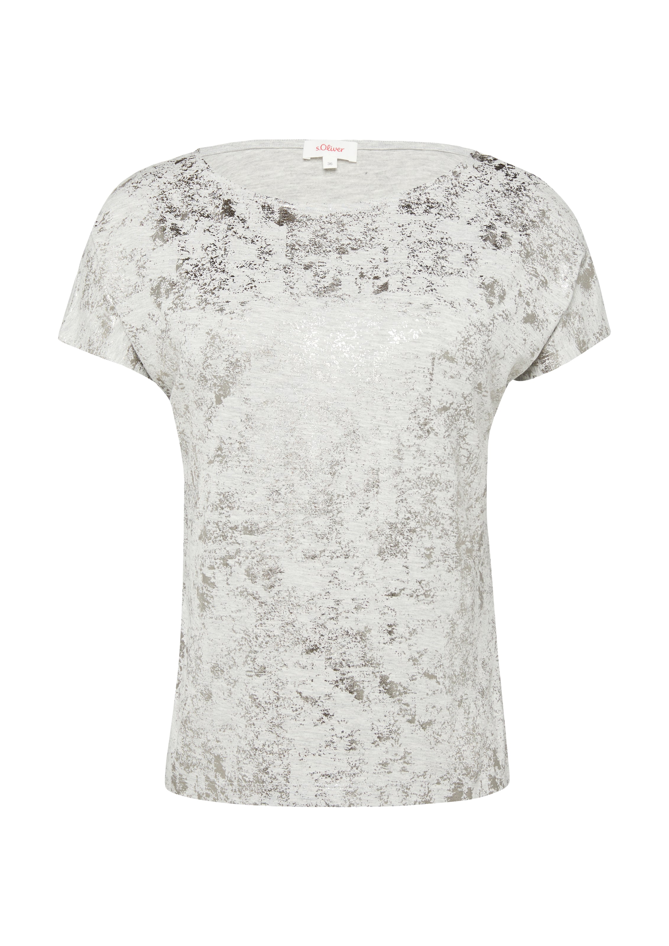 s.Oliver Shirt in Grijs: voorkant