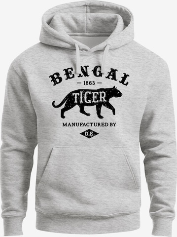 Neverless Sweatshirt 'Bengal Tiger' in Grey: front