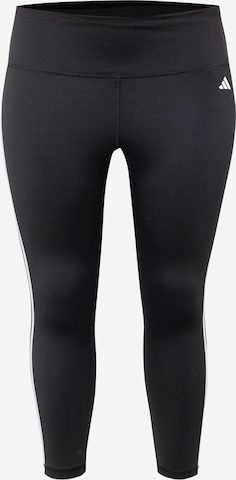 Skinny Pantalon de sport 'Train Essentials 3-Stripes High-Waisted ' ADIDAS PERFORMANCE en noir : devant