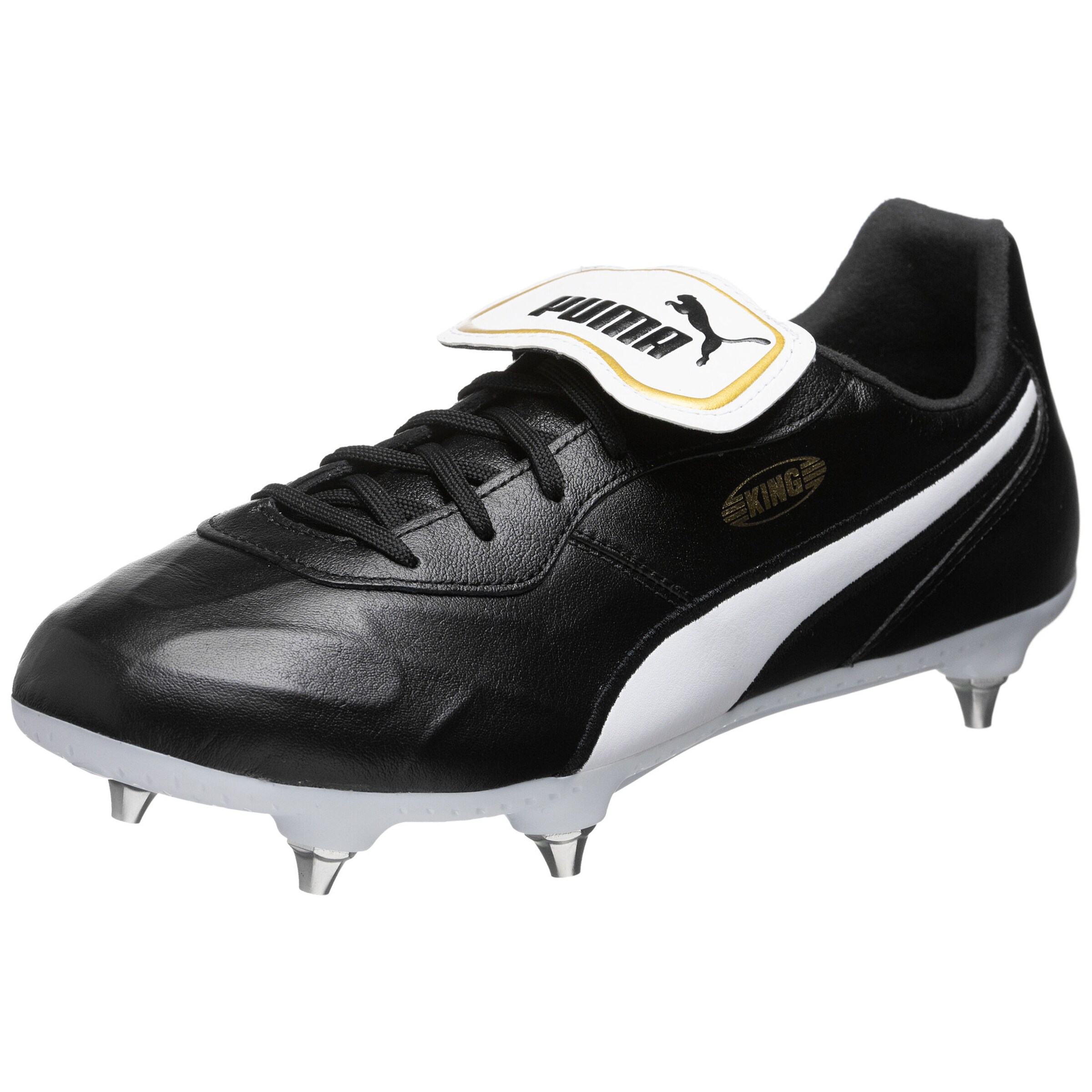 PUMA Soccer Cleats 'King Top' in yellow gold / Black / White, Item view