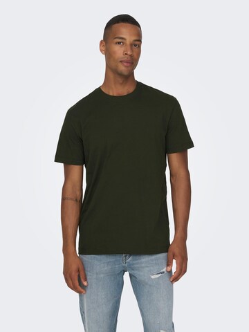 Only & Sons T-Shirt 'Max' in Grün: Vorderseite