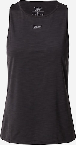 Reebok Sporttop in Zwart: voorkant