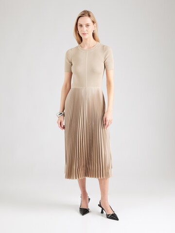 BOSS Knit dress 'Fadridi' in Beige: front