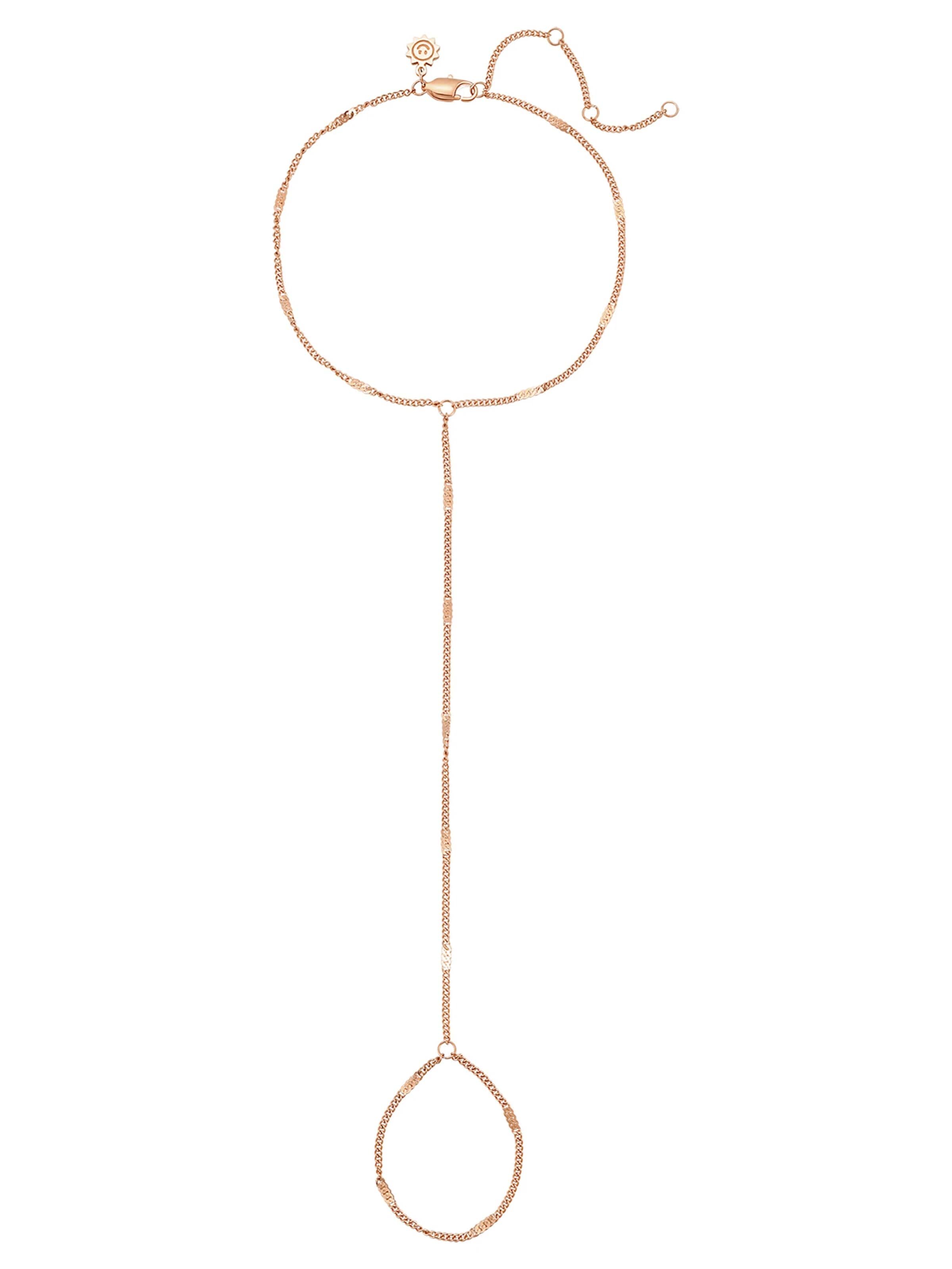 Hey Happiness Voetsieraden 'Starburst Toe Chain' in Goud