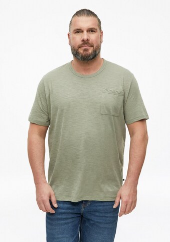 s.Oliver Men Big Sizes Shirt in Green: front