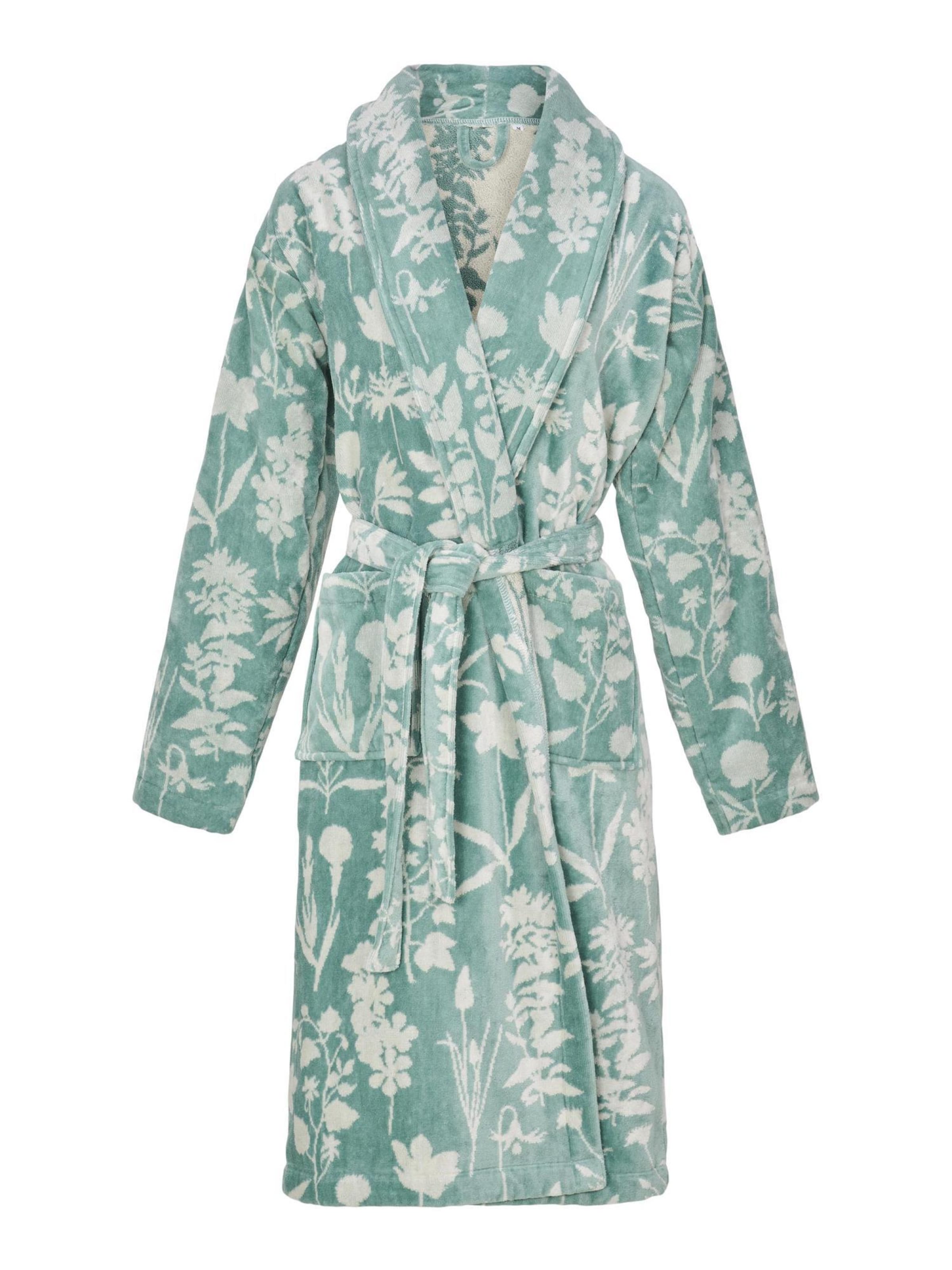 ESSENZA Bademantel 'Maribel' in Grün: Vorderseite
