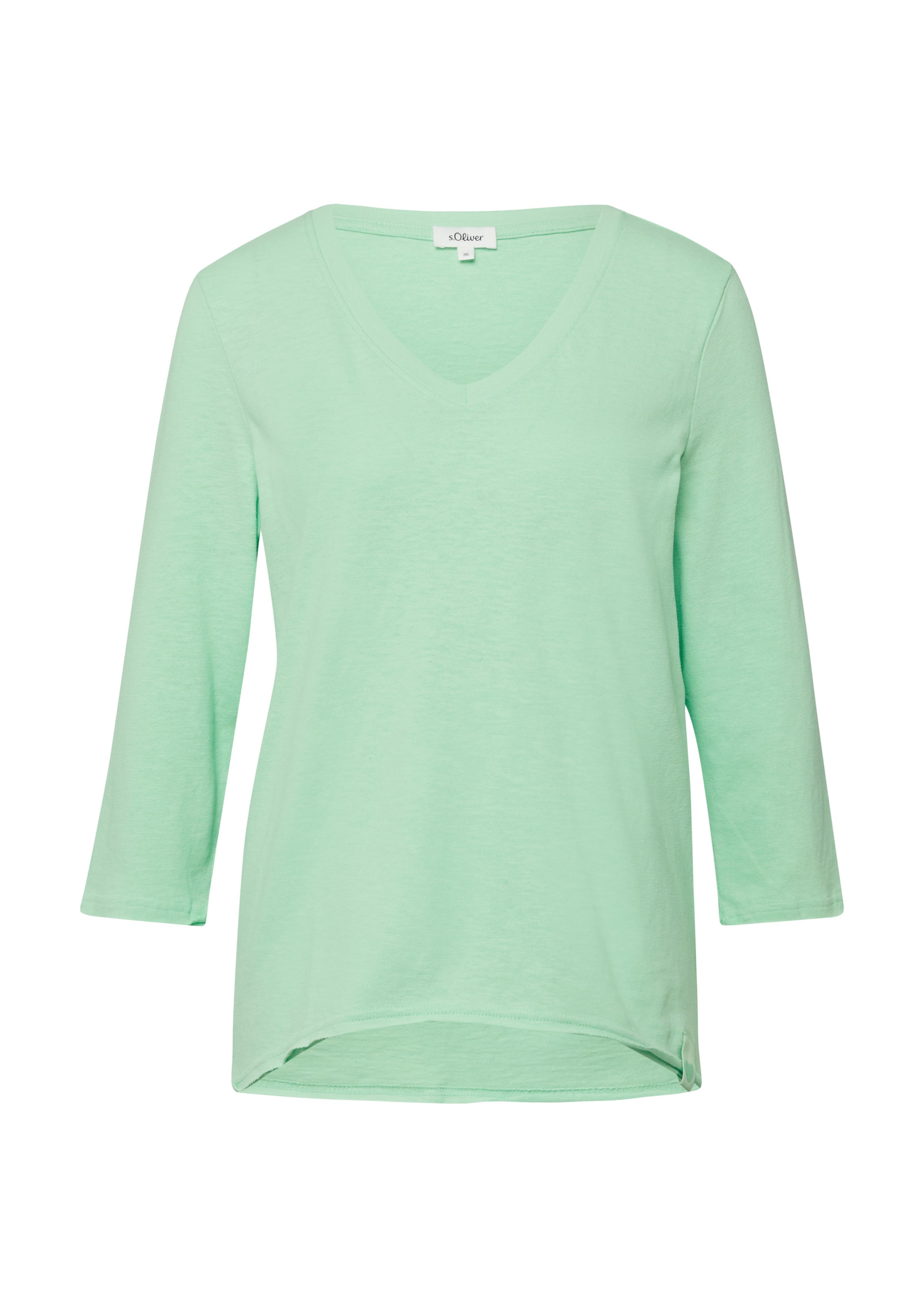 T-shirt s.Oliver en vert : devant
