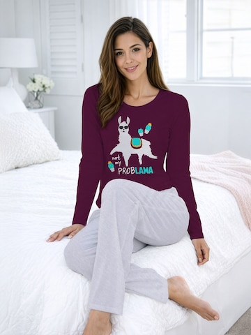 United Labels Pyjama 'Not my ProbLAMA'‌‌‌‌‌‌‌‌ in Mischfarben