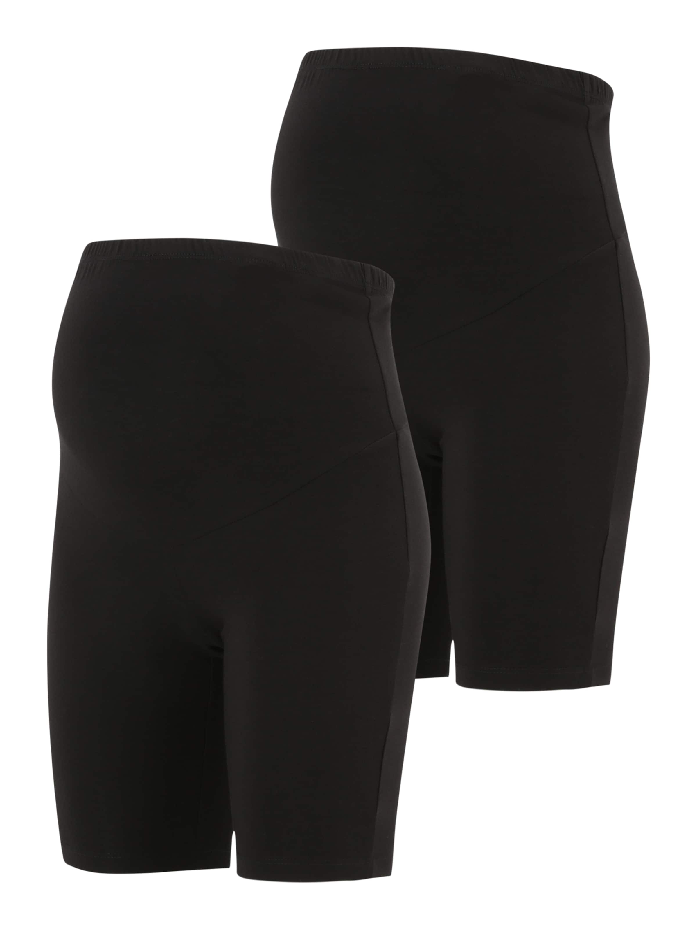 Only Maternity Regular Leggings 'Lovely' in Zwart: voorkant