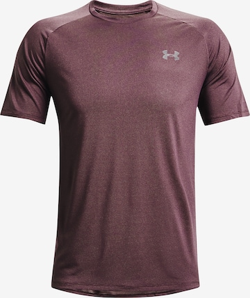 UNDER ARMOUR Functioneel shirt 'Tech 2.0 Novelty' in Lila: voorkant