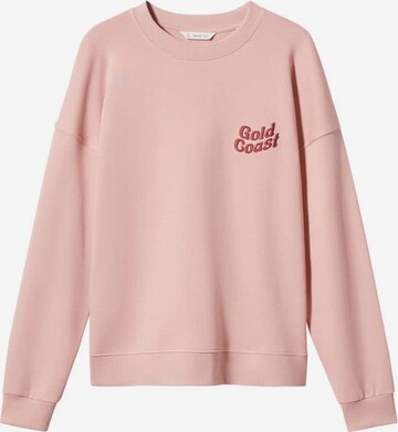 MANGO TEEN Sweatshirt 'gold' in Pink: front