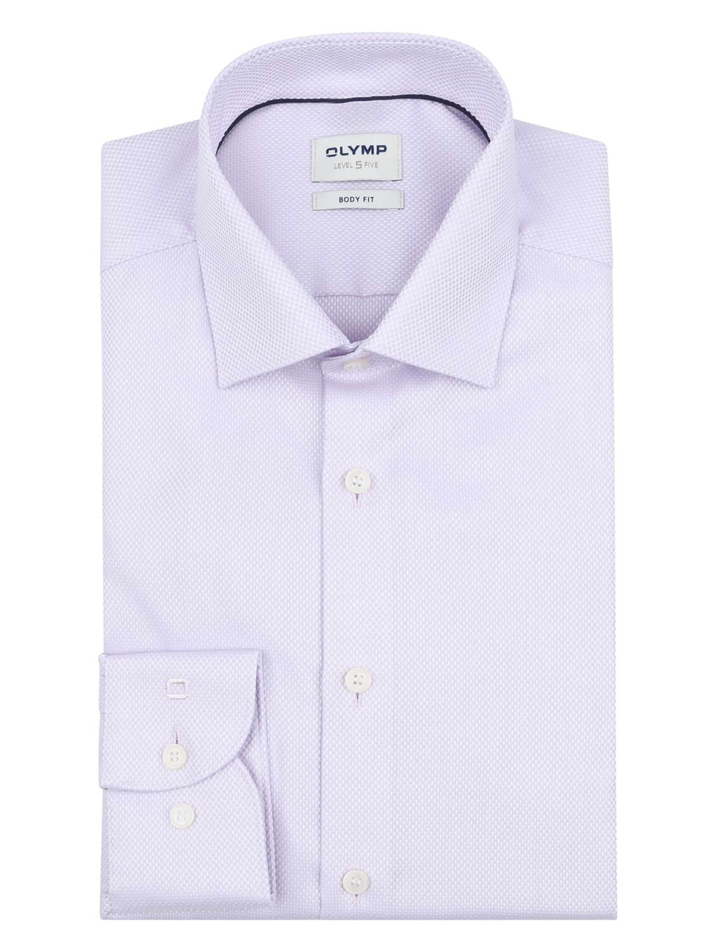 OLYMP Slim fit Overhemd 'Level 5' in Roze: voorkant