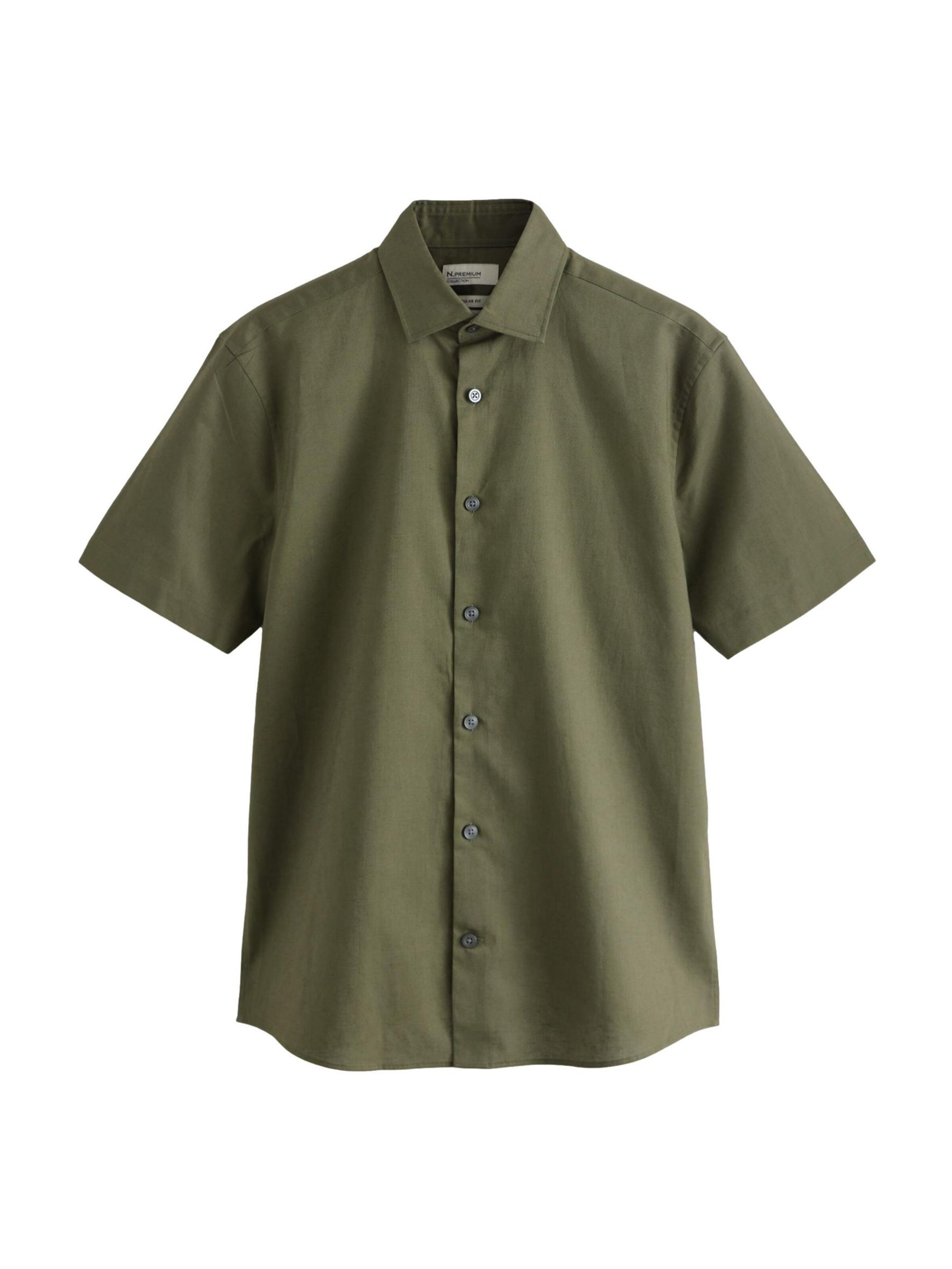 Next Hemd 'Premium' in Grün: Vorderseite