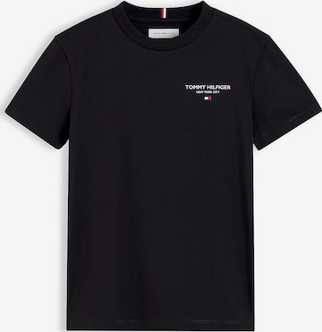 TOMMY HILFIGER Shirt 'Essential' in Zwart: voorkant