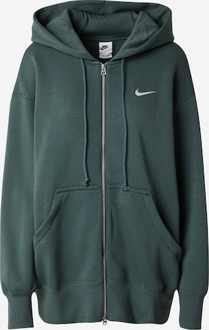 Veste de survêtement 'PHNX FLC' Nike Sportswear en vert : devant