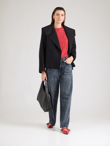 PIECES Blouse 'PCOLLINE' in Red