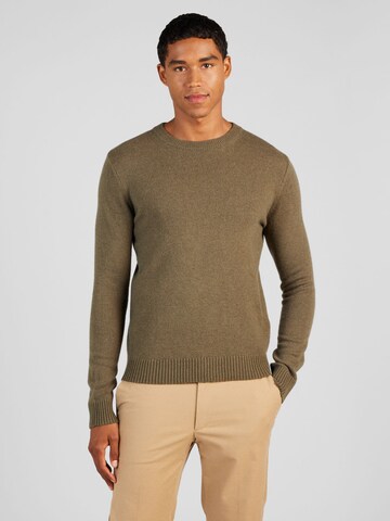 žalia JACK & JONES Megztinis: priekis