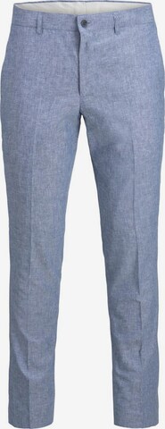 JACK & JONES Slim fit Pleated Pants in Blue: front