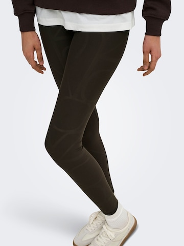 Skinny Pantaloni sportivi 'ONPFont' di ONLY PLAY in marrone