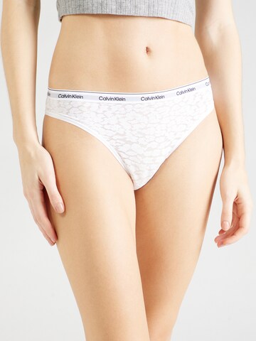 Calvin Klein Underwear Tanga – bílá: přední strana