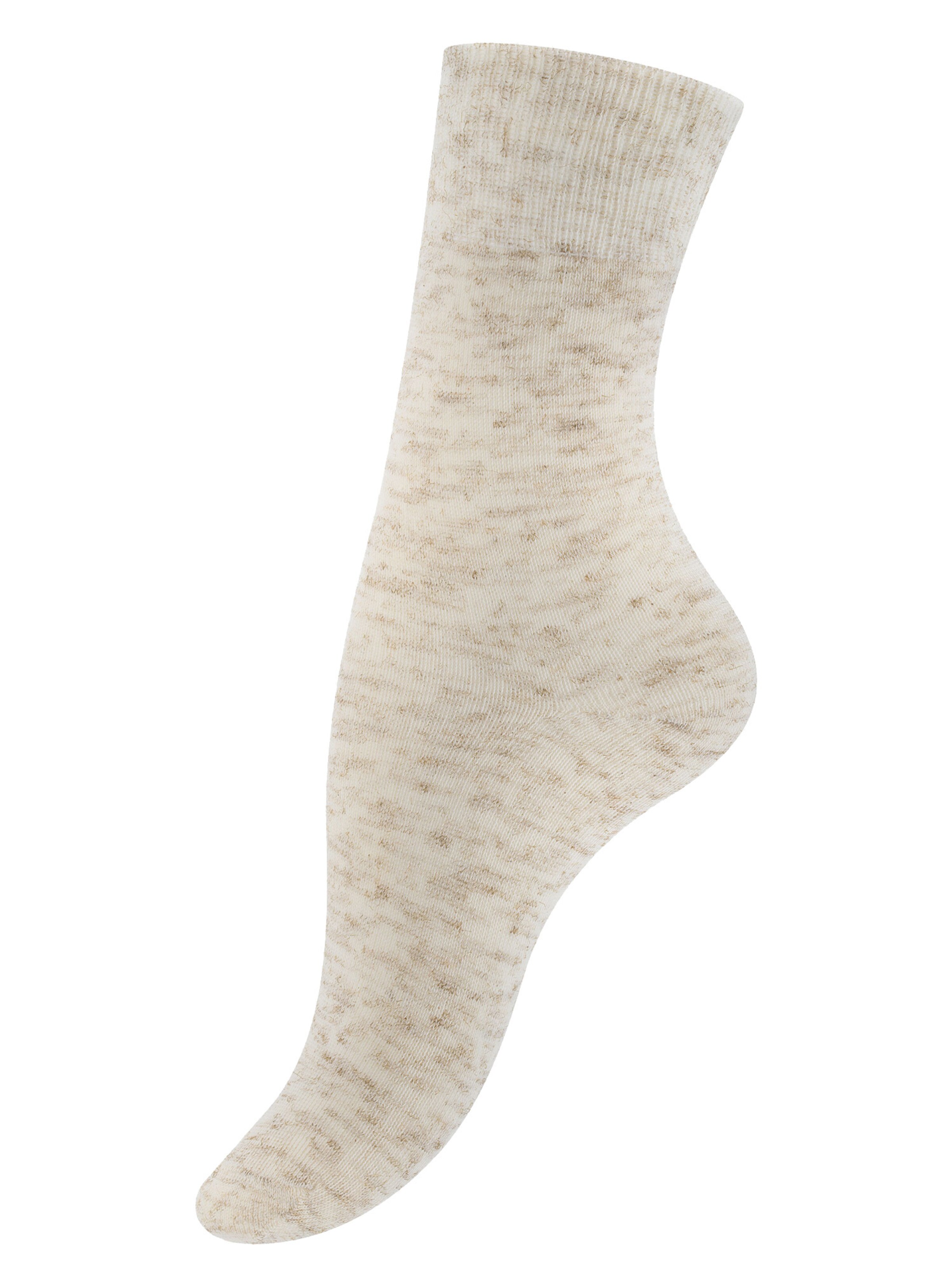 Cotton Prime Socks in Beige