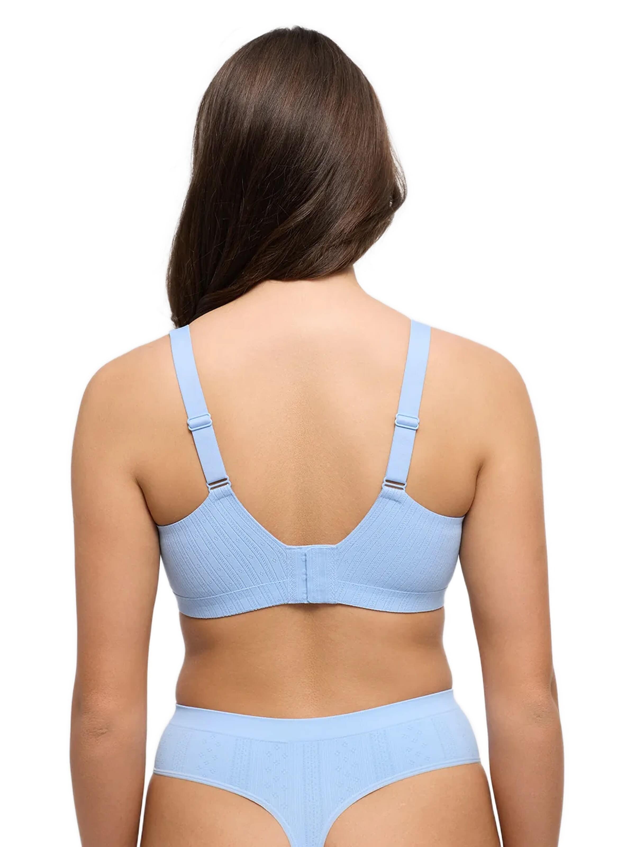 cfab Push-up BH 'Jaquard Seamless Compact Push-Up BH' in Blauw
