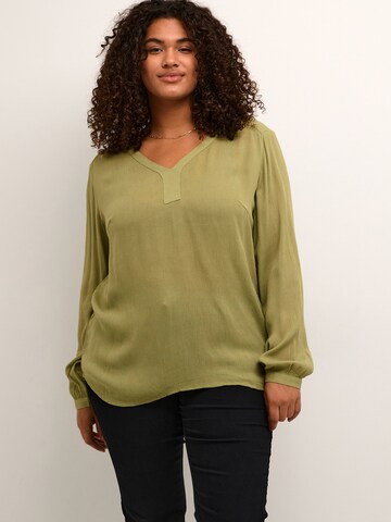 KAFFE CURVE Blouse 'Ami' in Grey: front