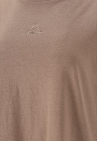 SOS T-Shirt 'Kobla' in Braun