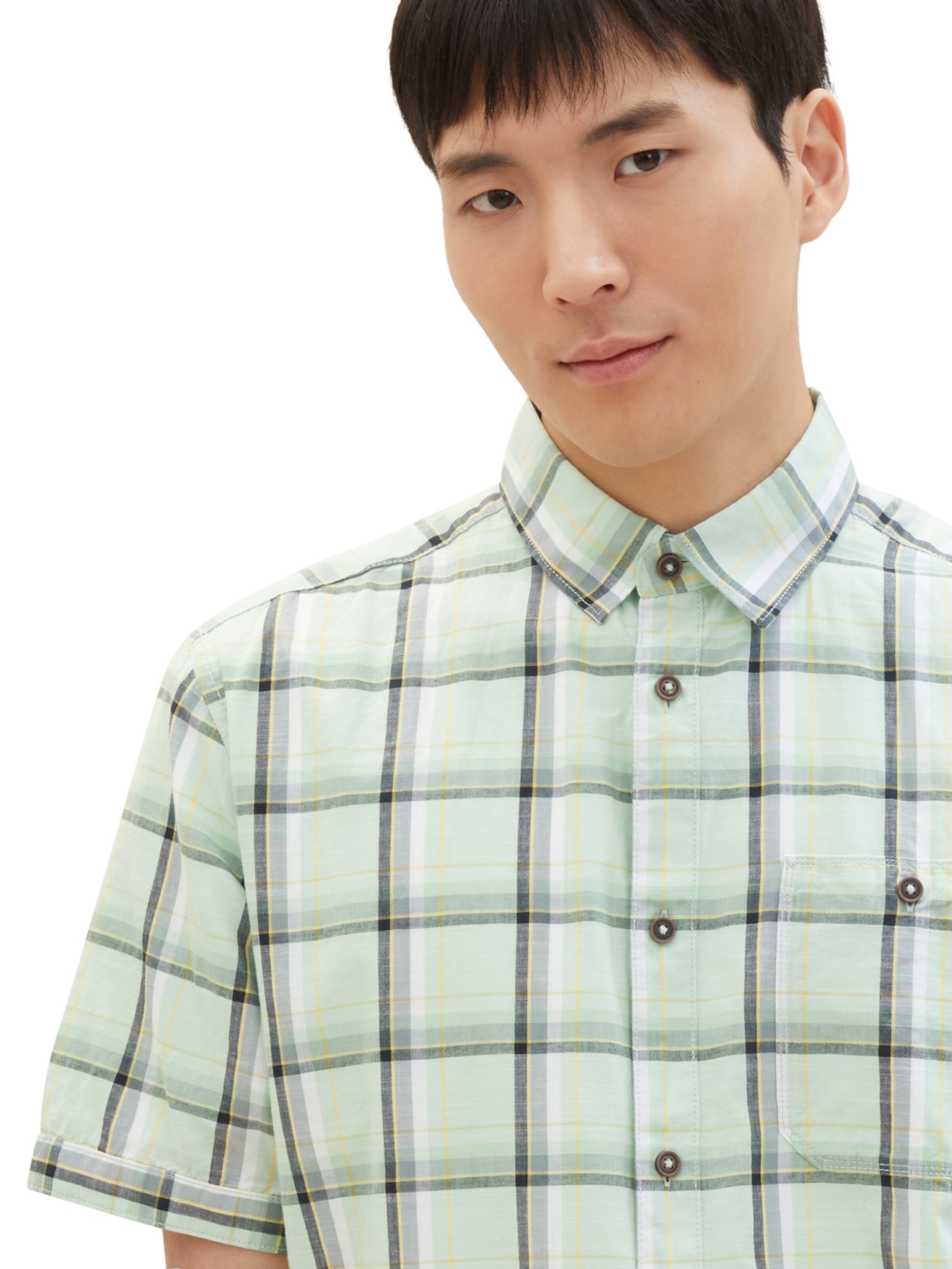 TOM TAILOR Regular Fit Skjorte i grøn