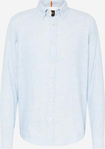 BOSS - Ajuste regular Camisa 'Rickert' en azul: frente