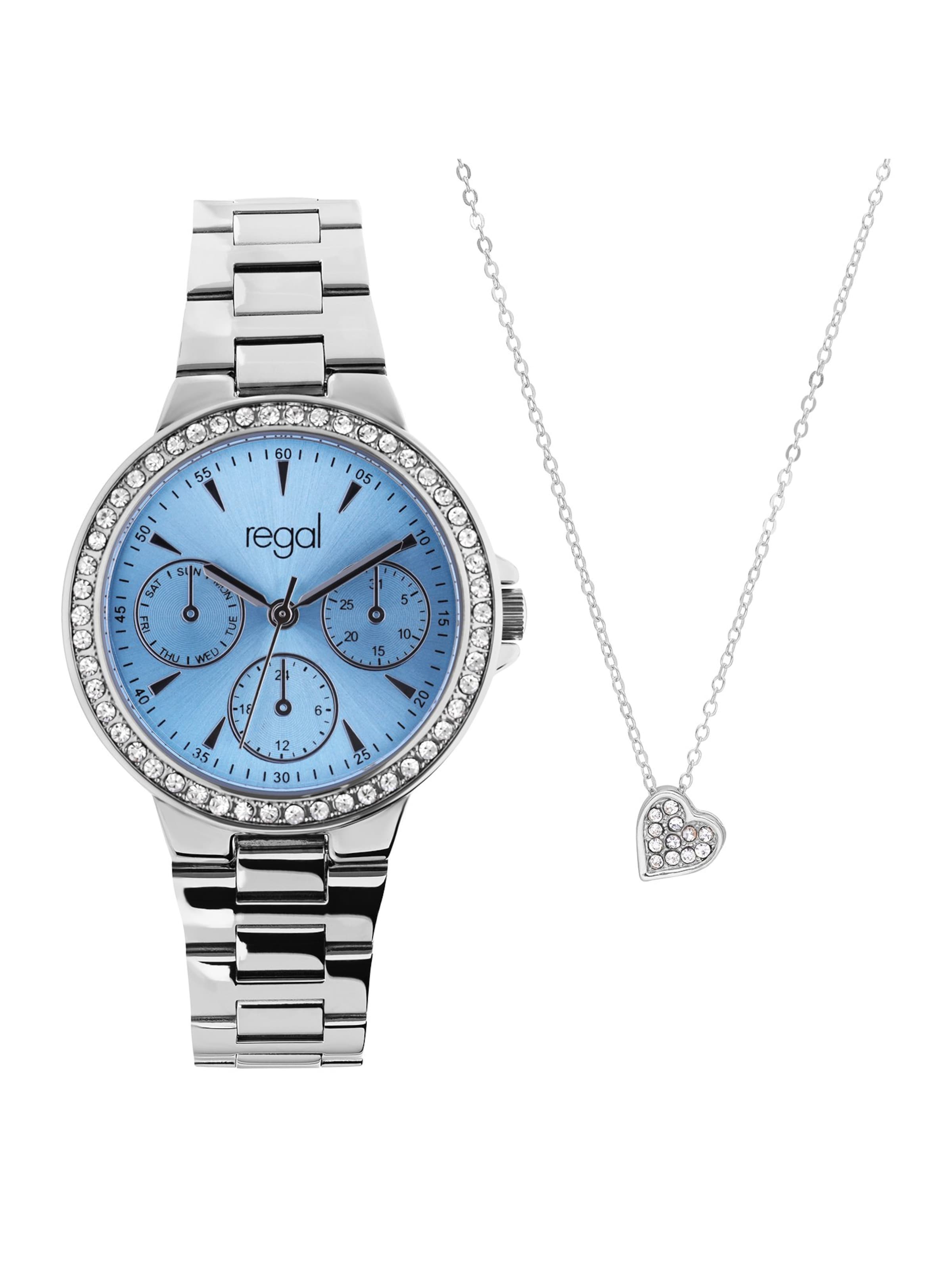 Lucardi Jewelry set in Silver: front