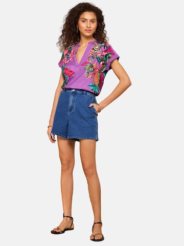 love & roses Футболка в Лиловый: спереди