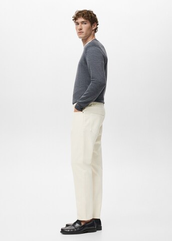 MANGO MAN Tapered Jeans 'Ben' in Beige