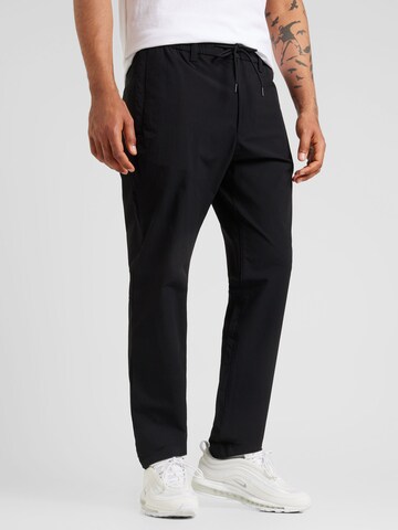 BOSS Regular Chino Pants in Black: front