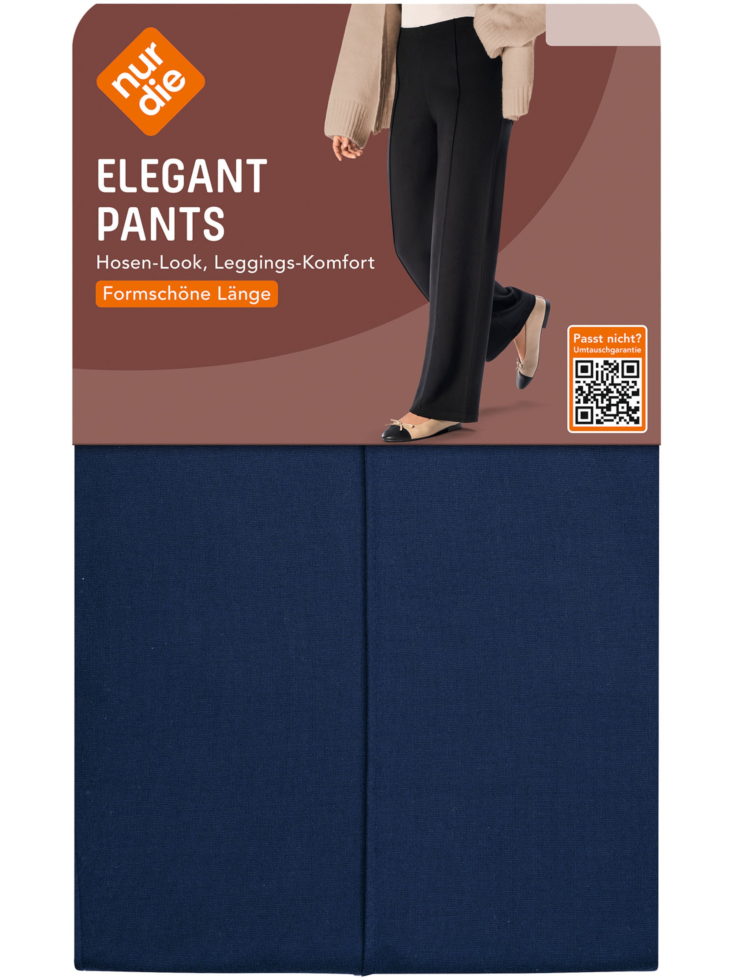 Nur Die Flared Trousers 'Elegant' in Blue