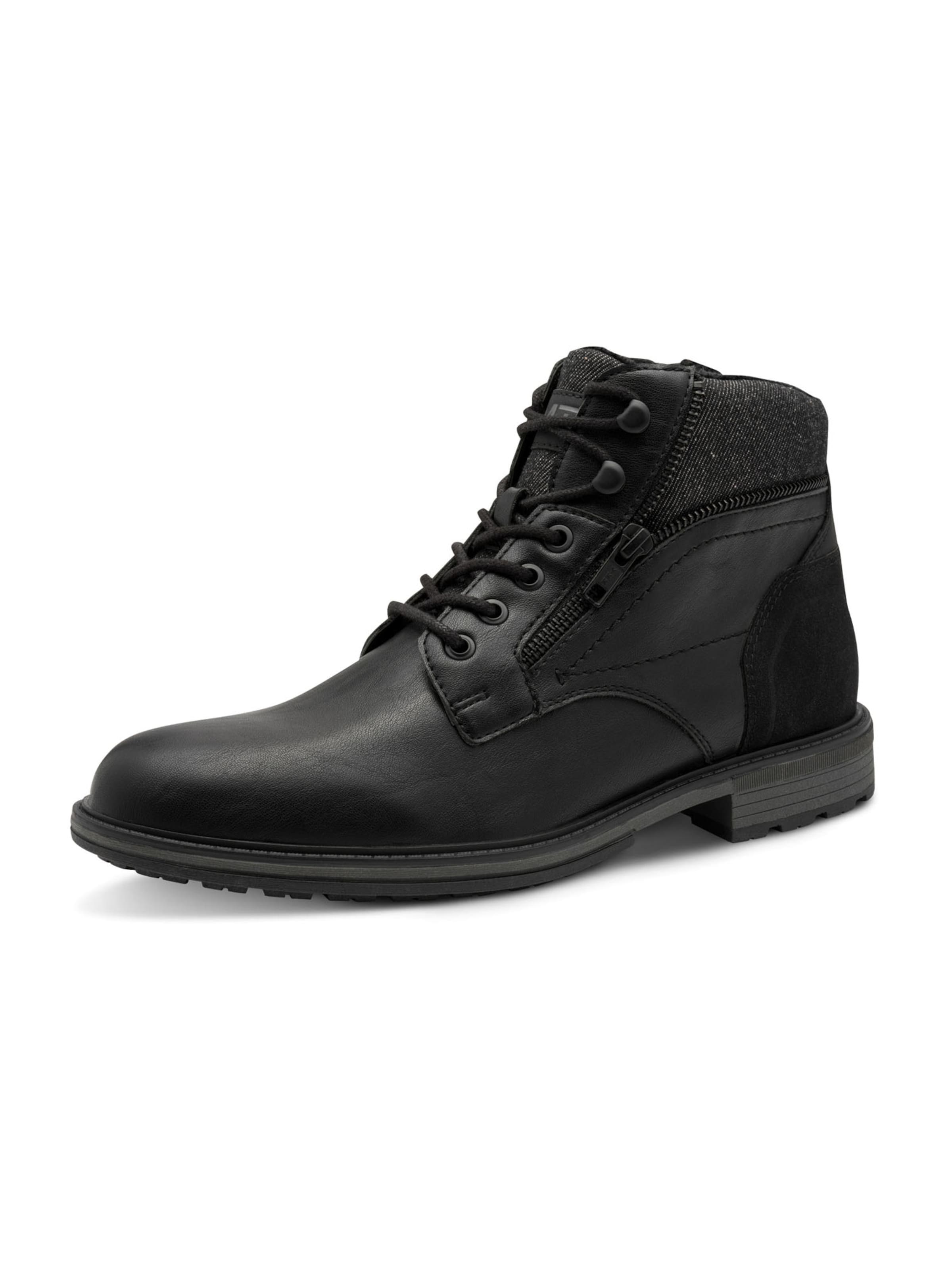 MARCO TOZZI - Botas con cordones en negro: frente