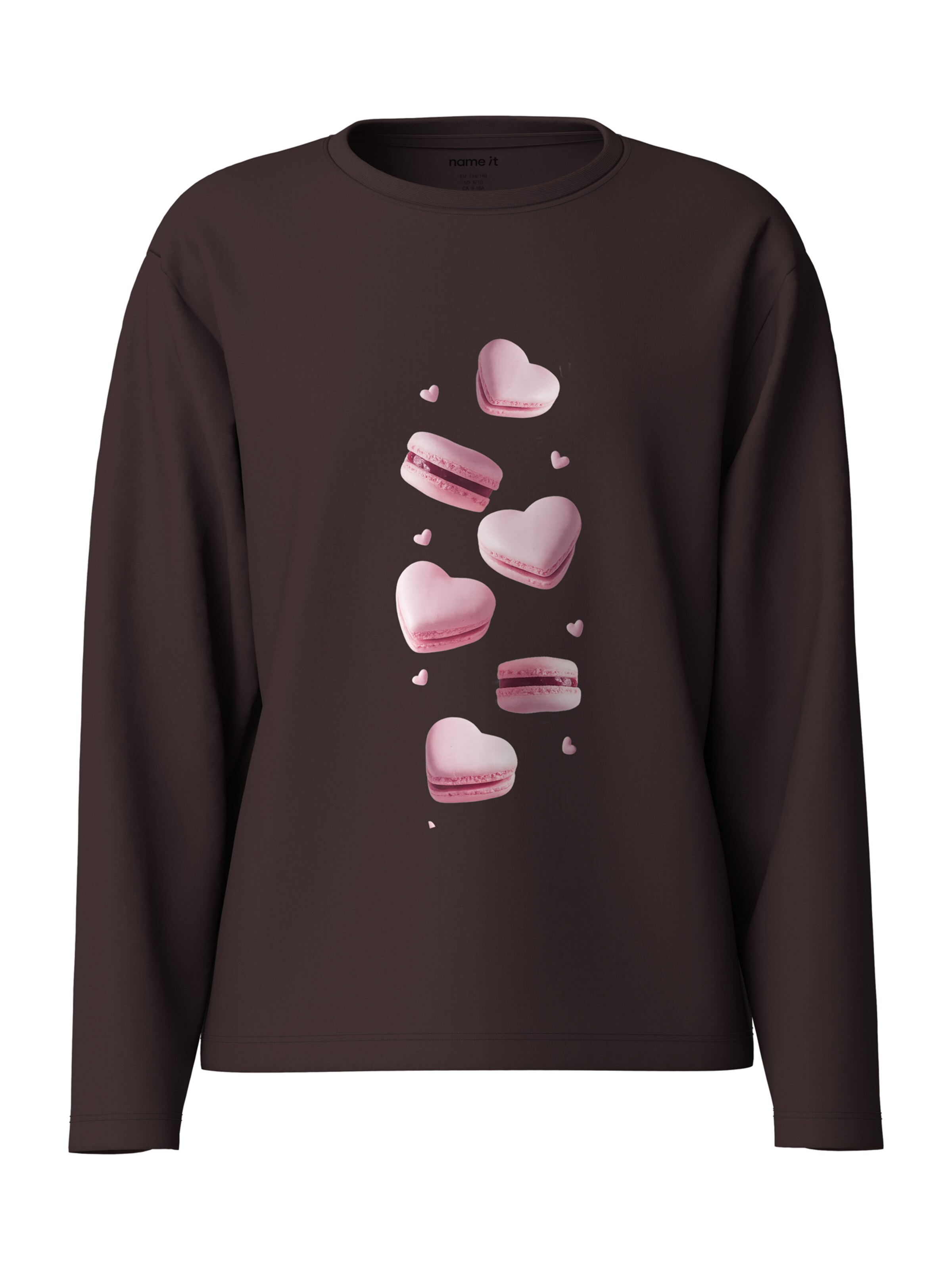 NAME IT Shirt 'NKFVOTEA' in Brown
