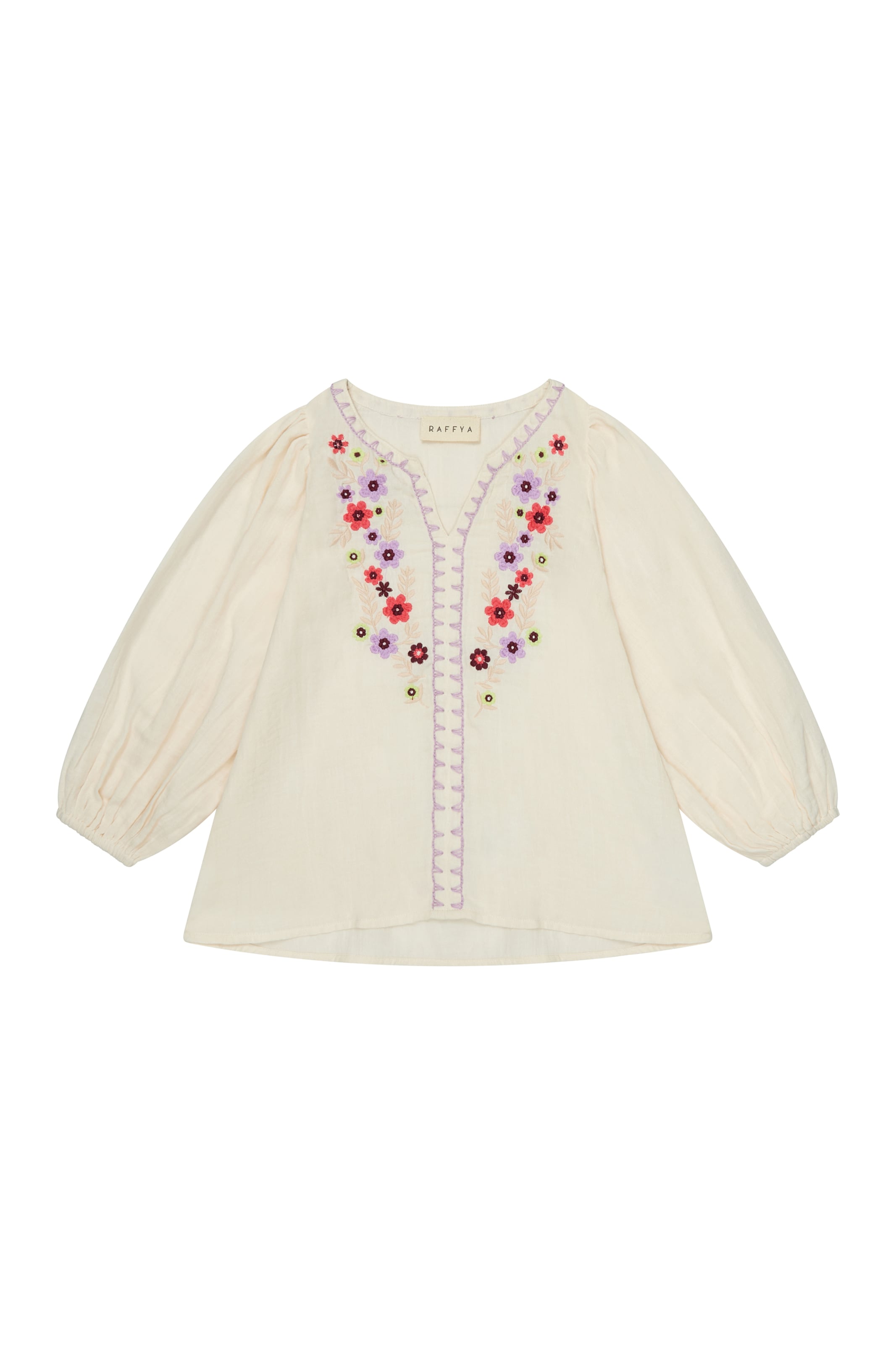 RAFFYA Blouse 'Dina' in Beige: front