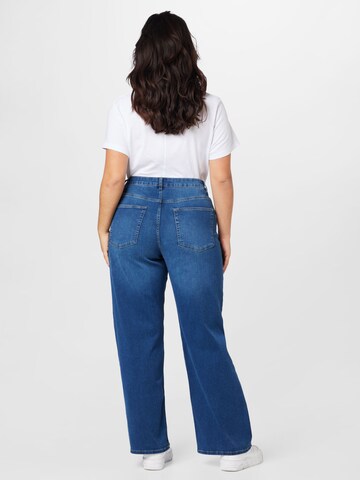 ONLY Carmakoma Wide leg Jeans 'Bianko Augusta' in Blue