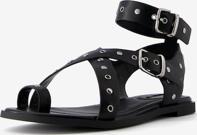 Bershka Varvastossut värissä musta / hopea, Tuotenäkymä