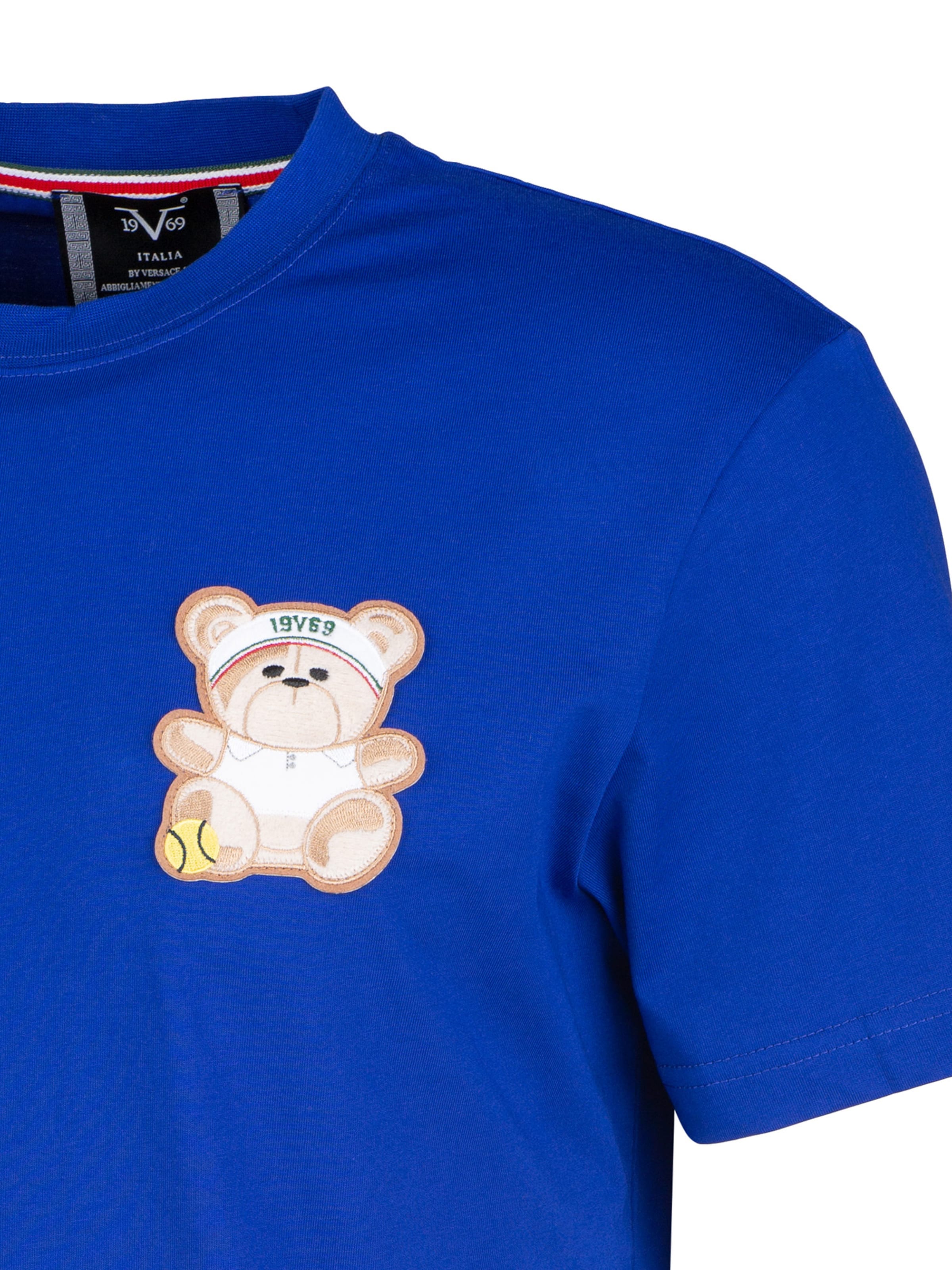 19V69 ITALIA Póló 'Rafael Teddy' - kék