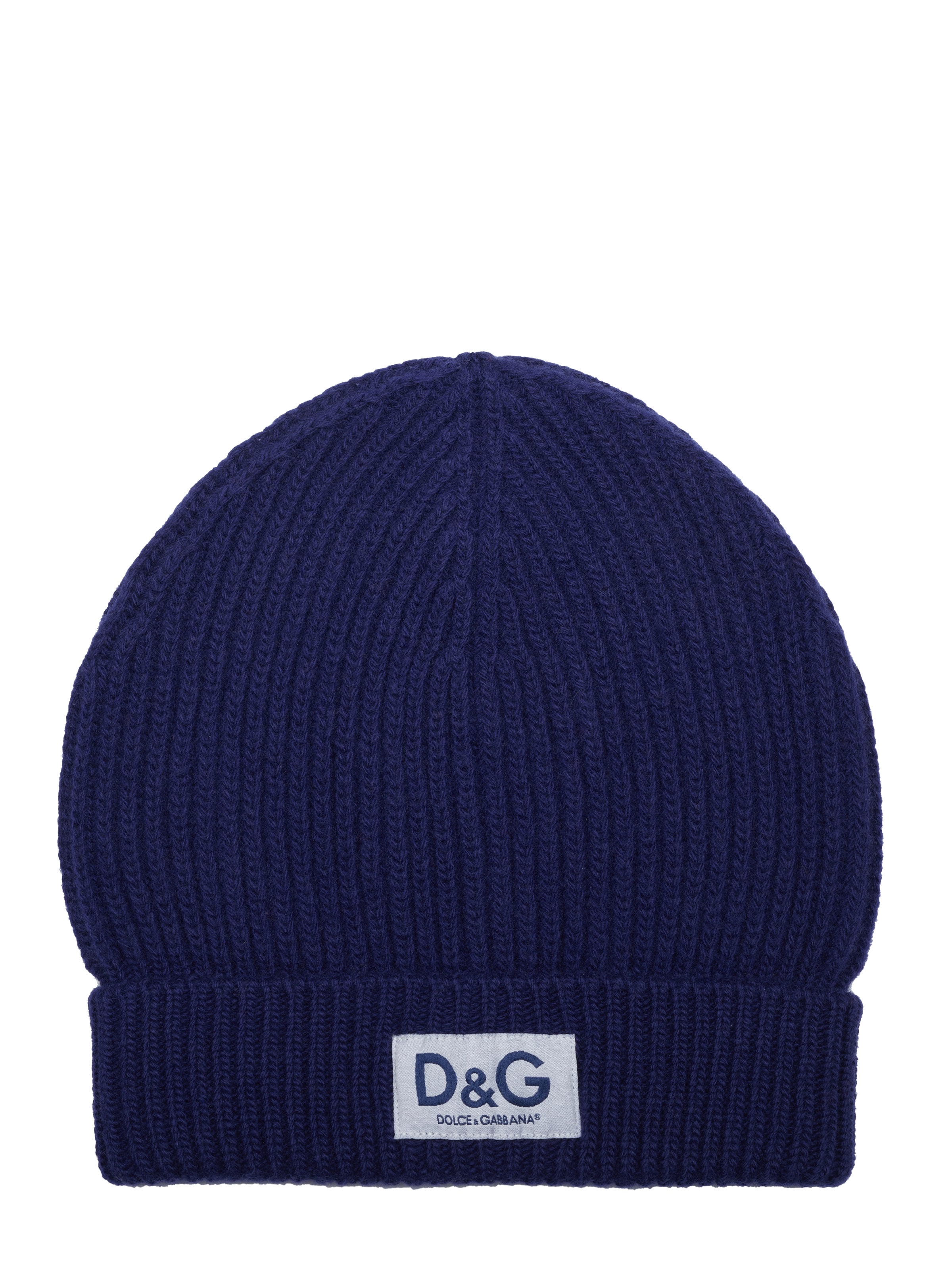 DOLCE & GABBANA Beanie in Blue: front