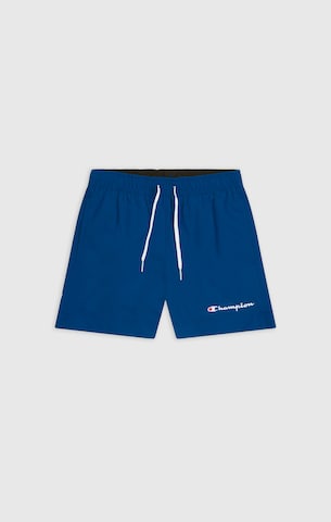 Champion Authentic Athletic Apparel Badeshorts in Blau: predná strana