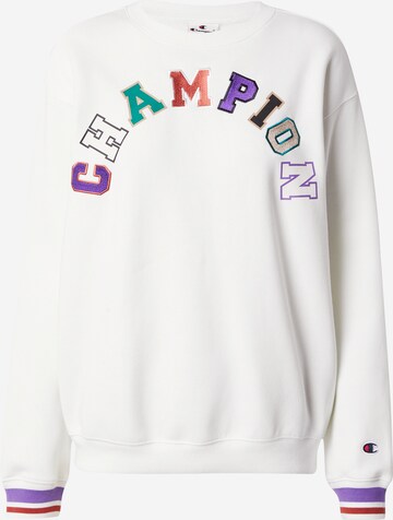 Champion Authentic Athletic Apparel Sweatshirt in White: front