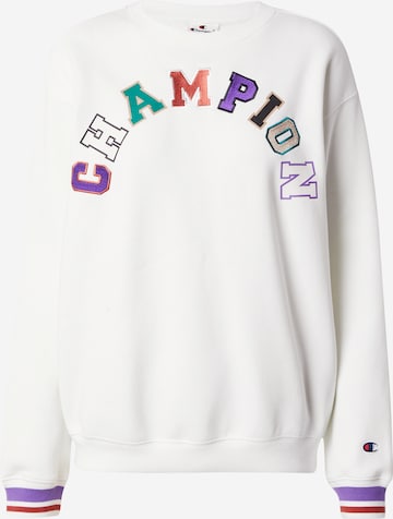 Champion Authentic Athletic ApparelSweater majica - bijela boja: prednji dio